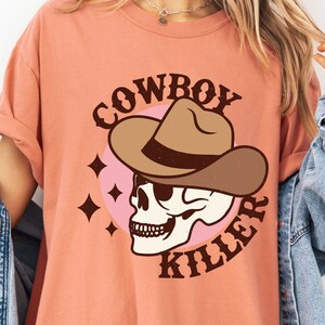 Cowboy Killers Comfort Colors Shirt, Western Graphic Tee, Western Trendy Tee, Women&#39;s Western Graphic Tee, Concert Graphic Tee,Country Shirt