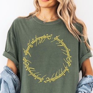 Tolkien Comfort Colors Unisex Shirt  Gifts Cottage Core Shirt Gift Nerdy Gifts for Book Lovers Fantasy Gifts
