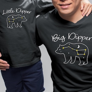 Big Dipper Little Dipper Matching Dad & Baby Shirts: Space Gift