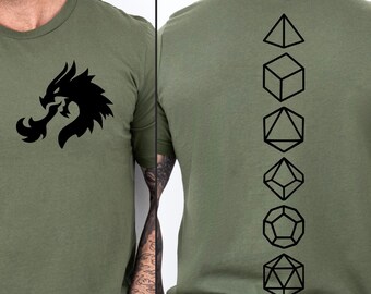 Dungeons and Dragons Shirt: D20 Dice, Geek Gift Tee