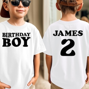 Personalized Birthday Boy Shirt or Bodysuit: Custom Kids Birthday Gift