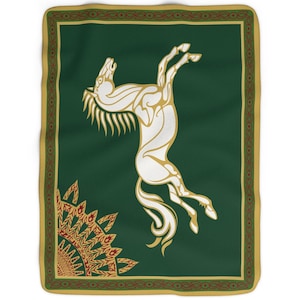 Royal Rohan Banner Fleece Blanket - Tolkien Throw
