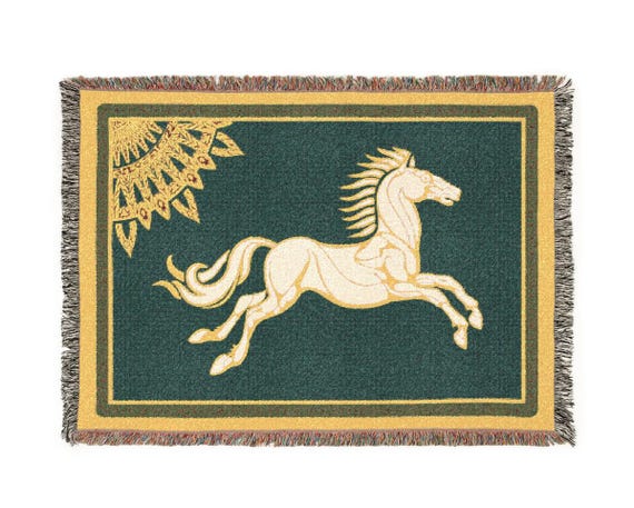 Woven Royal Rohan Banner Fleece Blanket - Tolkien Throw