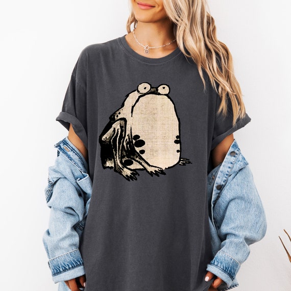 Grumpy Frog Shirt: Ito Jakuchu Japanese Art, Comfort Colors Tee