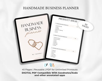 Handmade Business Planner | Craft Business Organizer (Printable PDF)