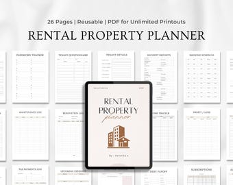 Rental Property Planner | Landlord Finance Tracker (PDF)
