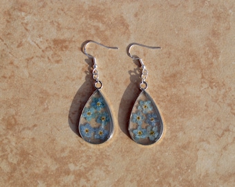 Blue Forget-Me-Not Earrings