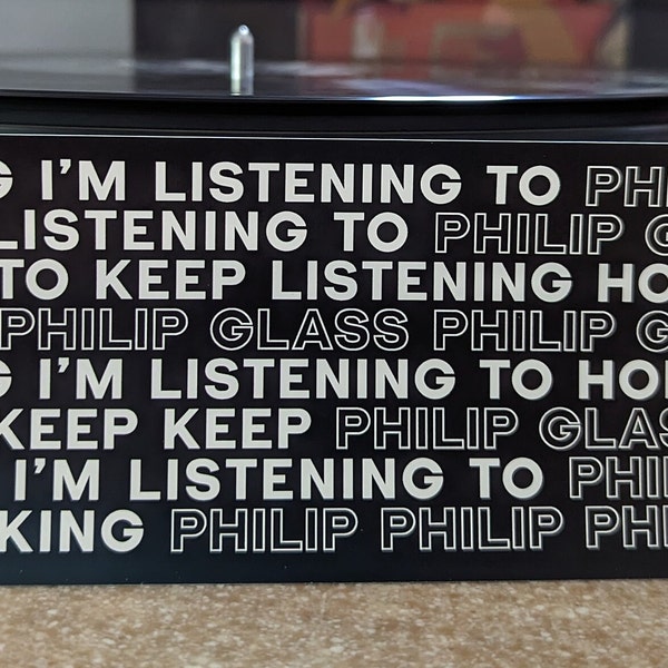 Keep HONKING I'm Listening to PHILIP GLASS Bumper Sticker - Minimalist Composer Fandom