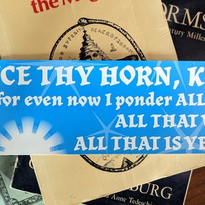 PONDERING WIZARD Bumper Sticker! Let other drivers know that you're exploring the COSMOS!