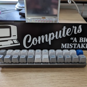 COMPUTERS: A BIG MISTAKE Bumper Sticker