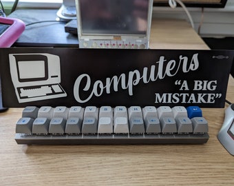 COMPUTERS: A BIG MISTAKE Bumper Sticker