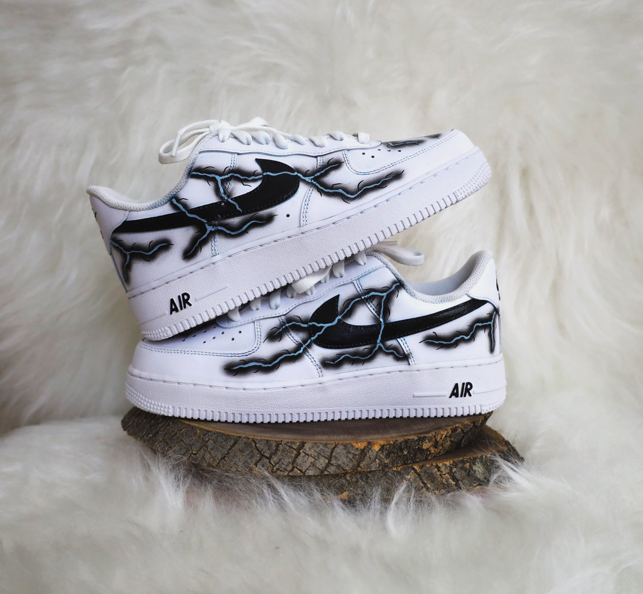 Womens Hand painted Nike Air Force Ones – Suze Ford Studios