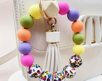 Colorful Beaded Wristlet