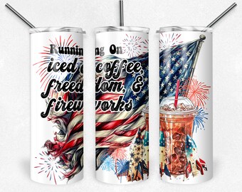 Ice coffee, freedom, fireworks