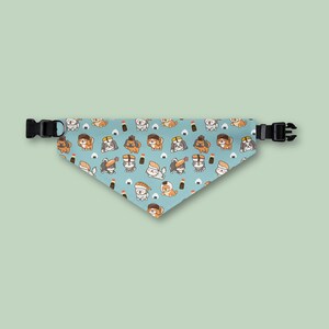 Sushi Dogs Pet Bandana Collar - Cute Bandana Scarf with Adjustable Collar and Buckle, Dog Bandana, Cat Bandana, Gift for Pets, Pet Accessory