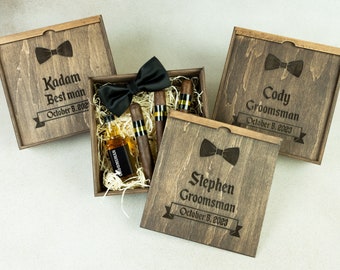 Groomsmen Gift Box, Groomsmen Proposal, Best Man Proposal, Father of Bride Gift, Cigar Gift Box, Father of Groom Gift, Keepsake box