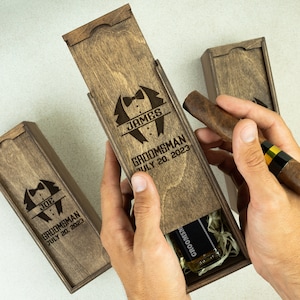 Groomsmen Proposal, Groomsmen Gift, Best Man Proposal, Father of the Bride Gift, Cigar Gift Box, Father of the Groom Gift, Groomsmen Box