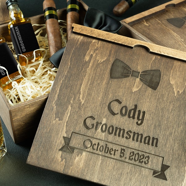 Customized Gift Boxes, Groomsmen Gift Box Ideas, Groomsman Proposal Box, Premium Groomsman Box, Groomsman Box