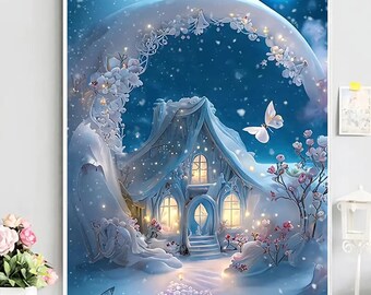 Whispers of Winter: The Butterfly Cabin's Enchanted Archway