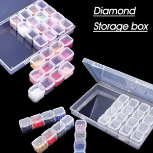 60 Grids Storage Box Kits with Diamond Paint Accessories Kits