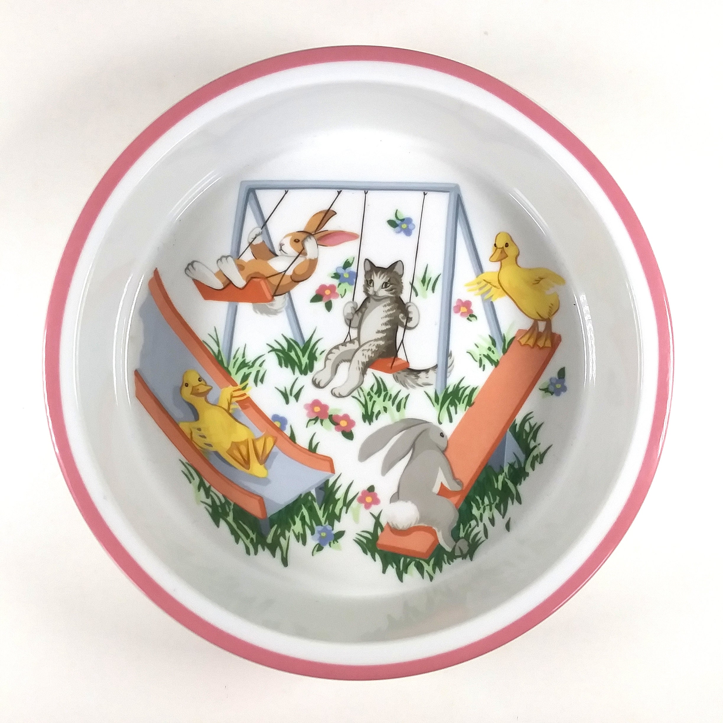 Tiffany Playground 3-piece China Set Bowl Cup & Plate for Baby