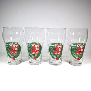 Coca Cola Christmas Glasses - Etsy