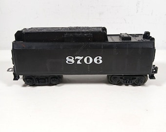 Lionel Vintage Santa Fe 8706 Steam Engine Coal Tender O/O27 Gauge Circa 1989