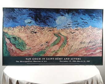 Van Gogh in Saint-Rémy & Auvers Metropolitan Museum of Art Exhibition Poster 1986-1987