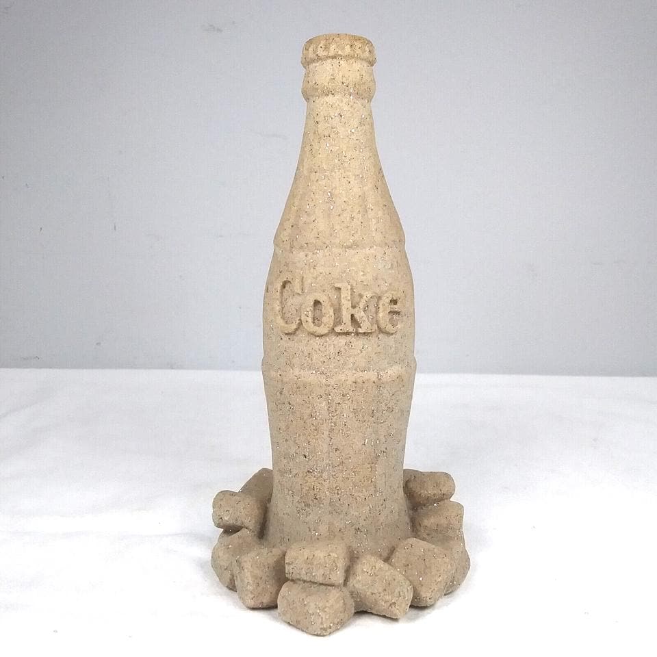 Coca-cola Bottle & Ice Sand Sculpture by Mr. Sandman Vintage 1991 Made ...