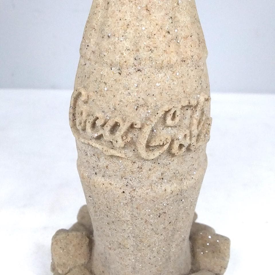 Coca-cola Bottle & Ice Sand Sculpture by Mr. Sandman Vintage 1991 Made ...