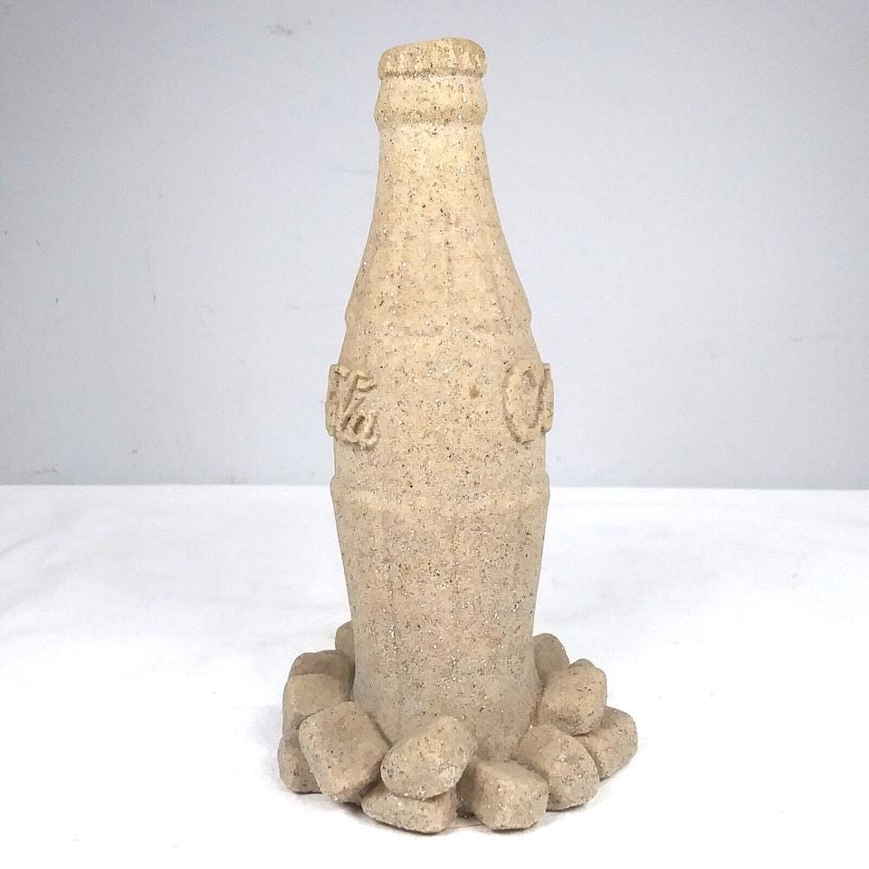 Coca-cola Bottle & Ice Sand Sculpture by Mr. Sandman Vintage 1991 Made ...