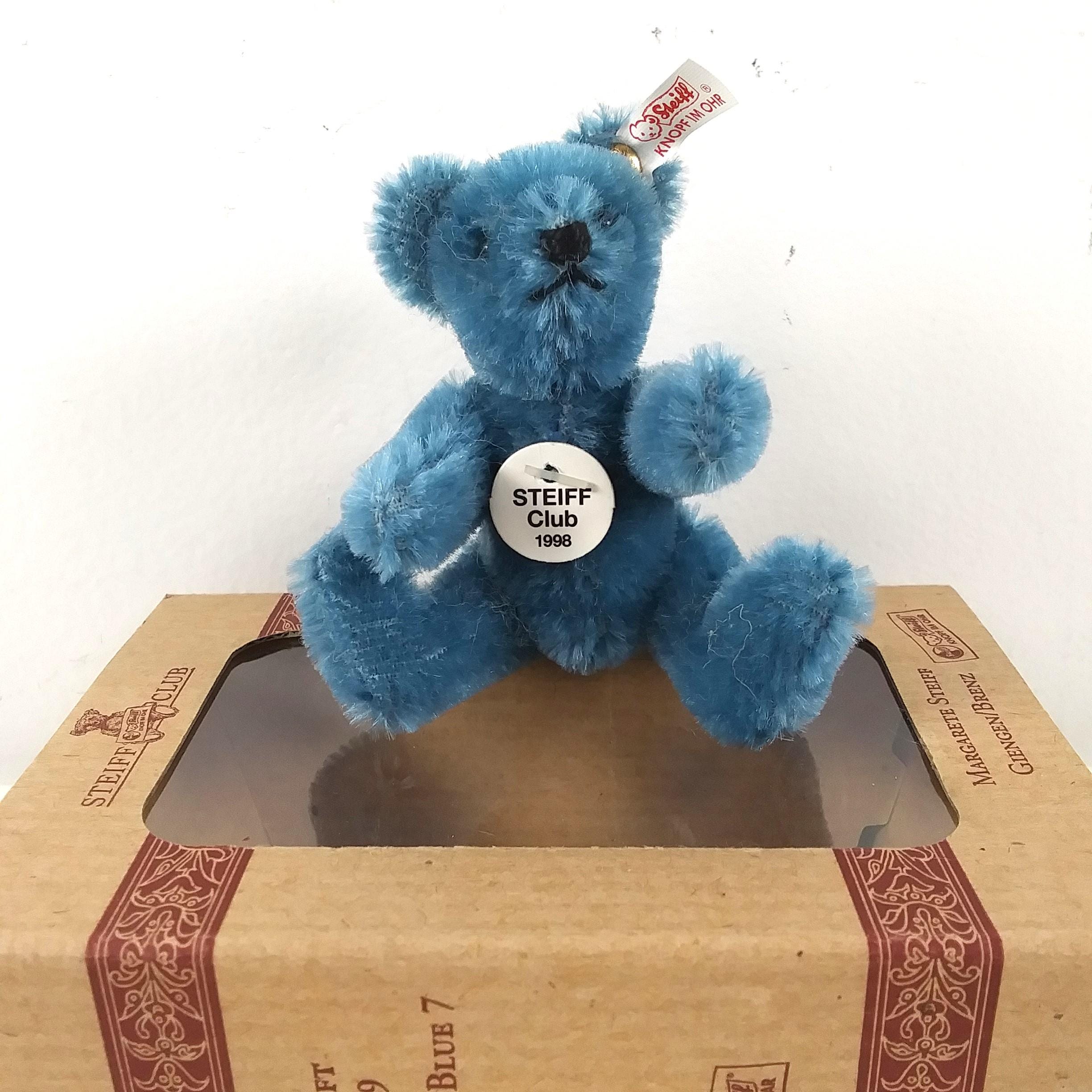 Steiff Club Gift Teddy Bear Blue 7 Mini 1998/99jointed Mohair