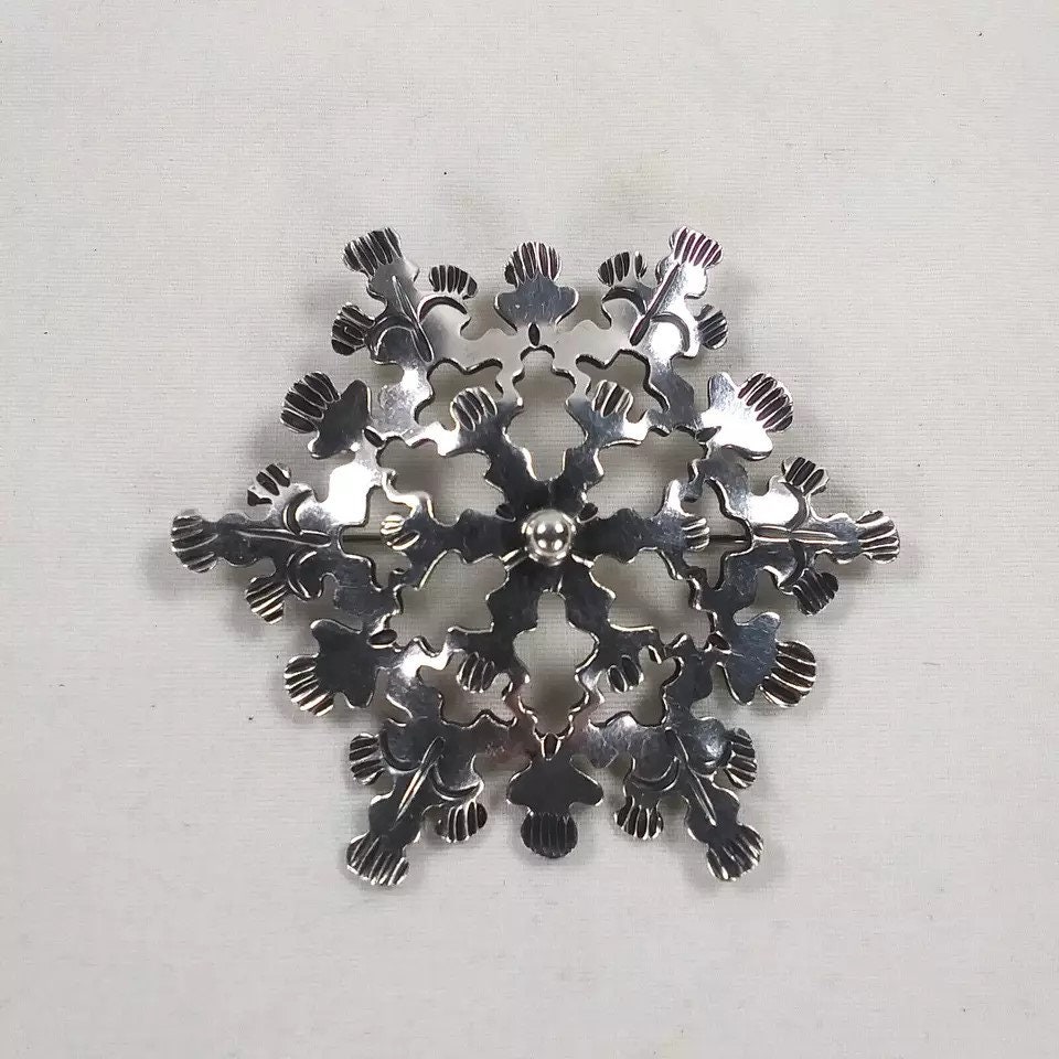 Broche Flocon De Neige. Broche En Cristal.Broche Pour - France