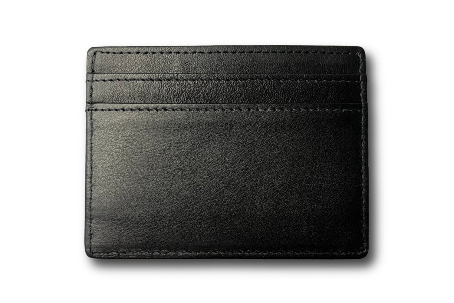 CraztZen Genuine Leather Card Holder Wallet - 4 Card Slots, Keychain, Gift Box, Dark Brown Minimalist Wallet