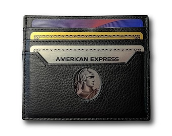 Minimalist Wallet For Men Thin 6 Card Wallet For Women Amex Platinum Card Compatible Card Holder