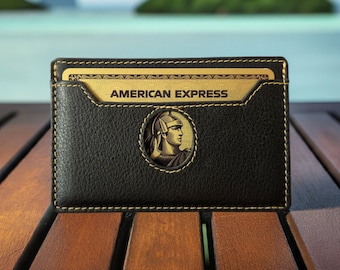 Minimalist Genuine Leather Wallet - Ultra Thin Card Holder for Men and Women - Perfect Gift for Him or Her