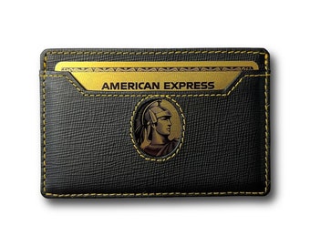 Mini Card Holder for Amex Gold Small Wallet for Men Wallet For Women Gift Idea for Men Ultra Thin Wallet Compatible With American Express