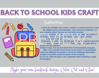 Back to School Kids Craft