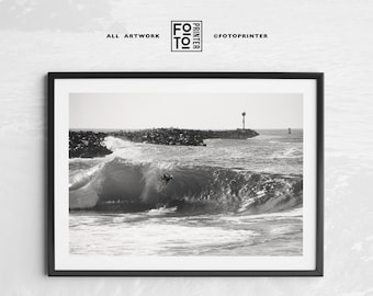 Der Keil-Druck! Newport Beach-Druck, Surf-Poster, Druck mit großen Wellen, Strandhaus-Kunst, Küstenfotografie-Druck (Digitaler Download)