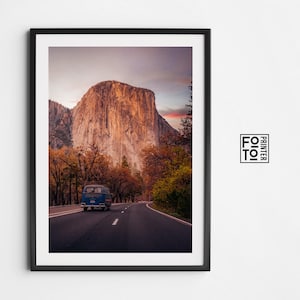 Retro VW Van Poster! VW Bus Print, Hippie Van Poster, California Print, Travel Print, Retro Bus Poster, Volkswagen Bus Poster