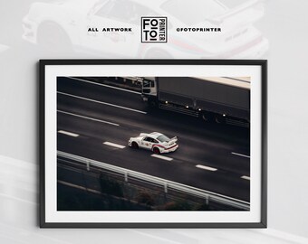 Street Racing Porsche 911 Print! Porsche RWB Print, Porsche 911 Poster, Iconic Car Print, Car Photography Poster (Digital Download)