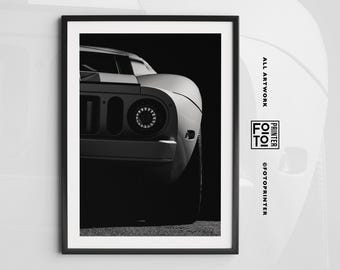 Ford XS Druck! Muskel-Auto-Poster, kultiges Auto-Poster, Retro Supercar-Poster, minimalistisches Auto-Poster (Digitaler Download)