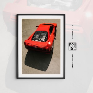 Ferrari F40 Poster! Photography Print, Iconic Car Poster, Car Photography Print, Retro Ferrari Art, Italian Car Art, Fine Art Print