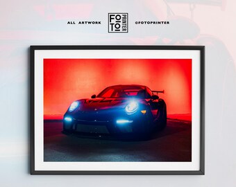 Porsche DA02 Druck! Supercar Poster, 911 Poster, Porsche Wandkunst, Garagendekor (Digitaler Download)