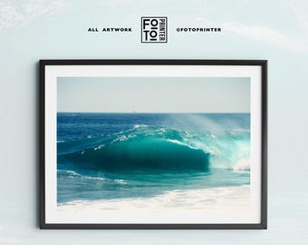 Großes Meereswellen Motiv! Surf Poster, Welle Druck, Strand Fotografie Kunst, Ozean Wand Dekor (digitaler Download)