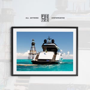 Luxury Yacht Poster! Yacht Club, Luxury Yacht, Ocean Print, Boating Print, Sailing Print, Old Money Print, Boat Vacation, Photography Print