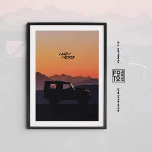 Land Rover Defender 90 Poster! Defender Print, Land Rover Poster, Fine Art, Car Photography Print, Cool Car Print, Old Car Poster, Car Photo