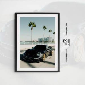 Porsche 911 Print! Miami Car Print, Iconic Car Poster, Aesthetic Print, Old Money Aesthetic Print (Digital Download)