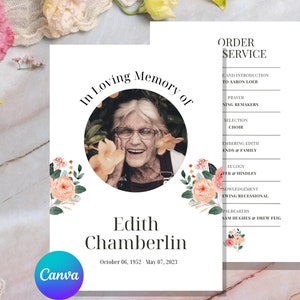 Funeral Card Memorial Card In Loving Memory Card Celebration of Life