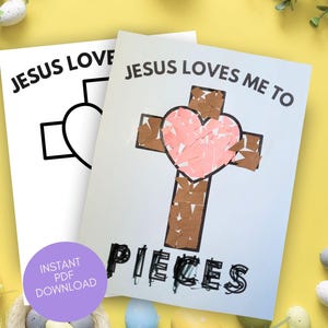 Christian Easter Cross Craft Kids Holy Week Activity Good Friday Printable Easter Story Activity Easy Easter Craft Resurrection Sunday Craft